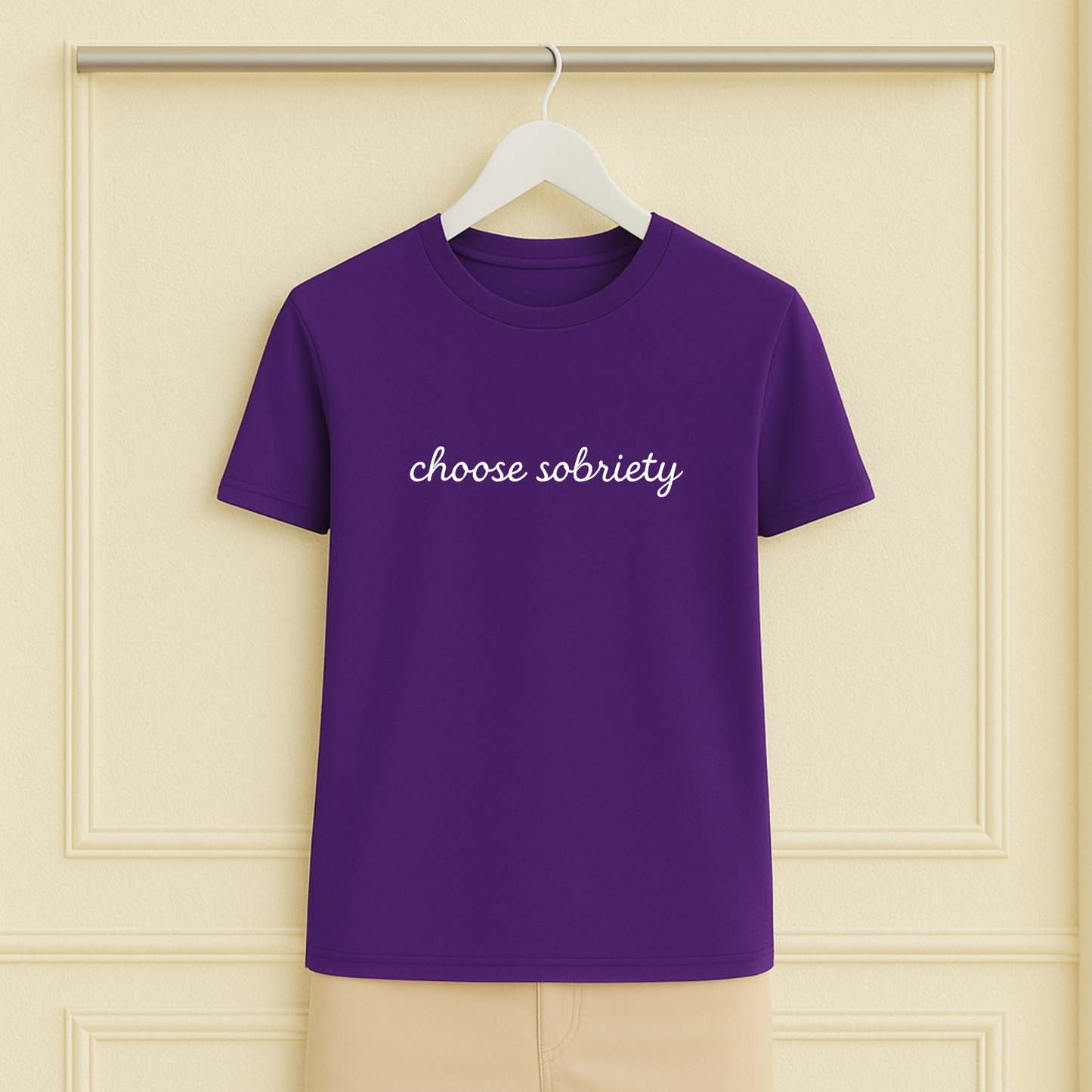 Choose Sobriety Script Tee