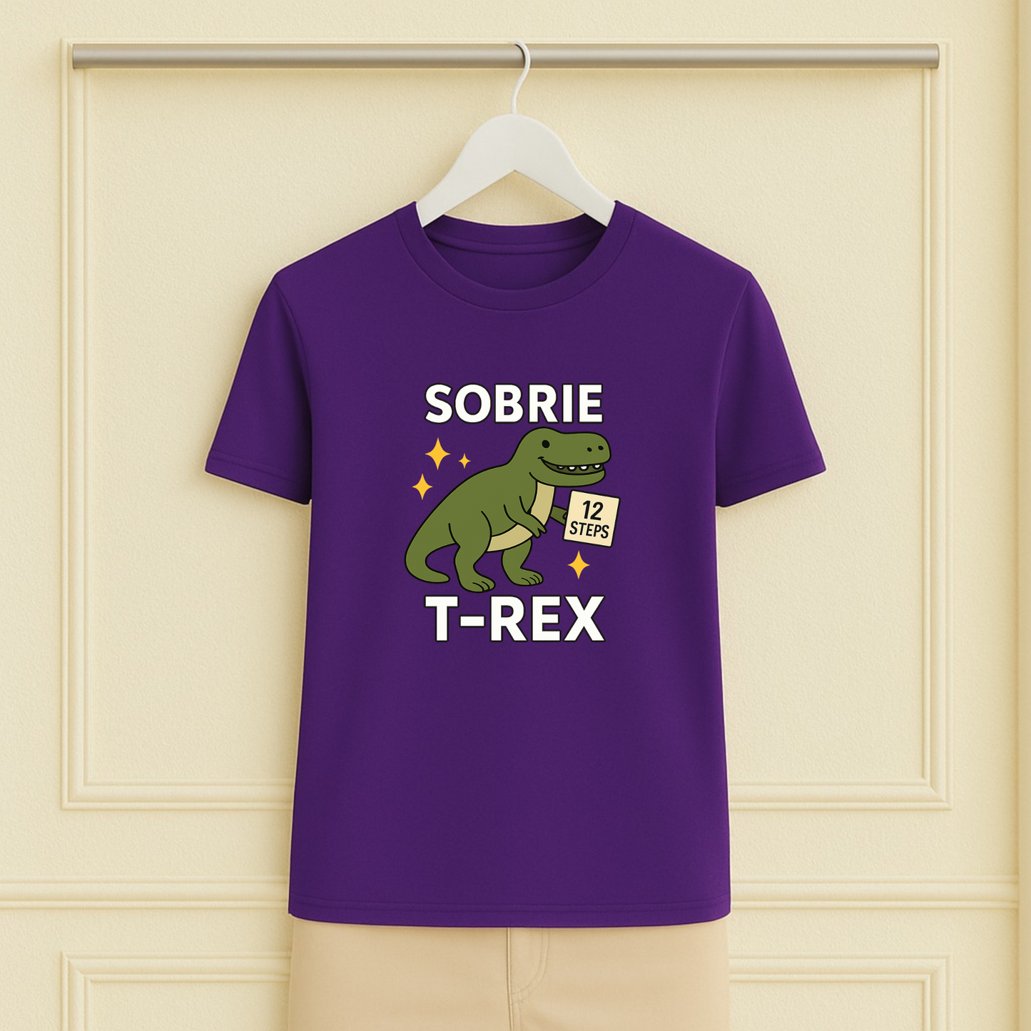 Classic Dino Sobrie T-Rex Sober Tee