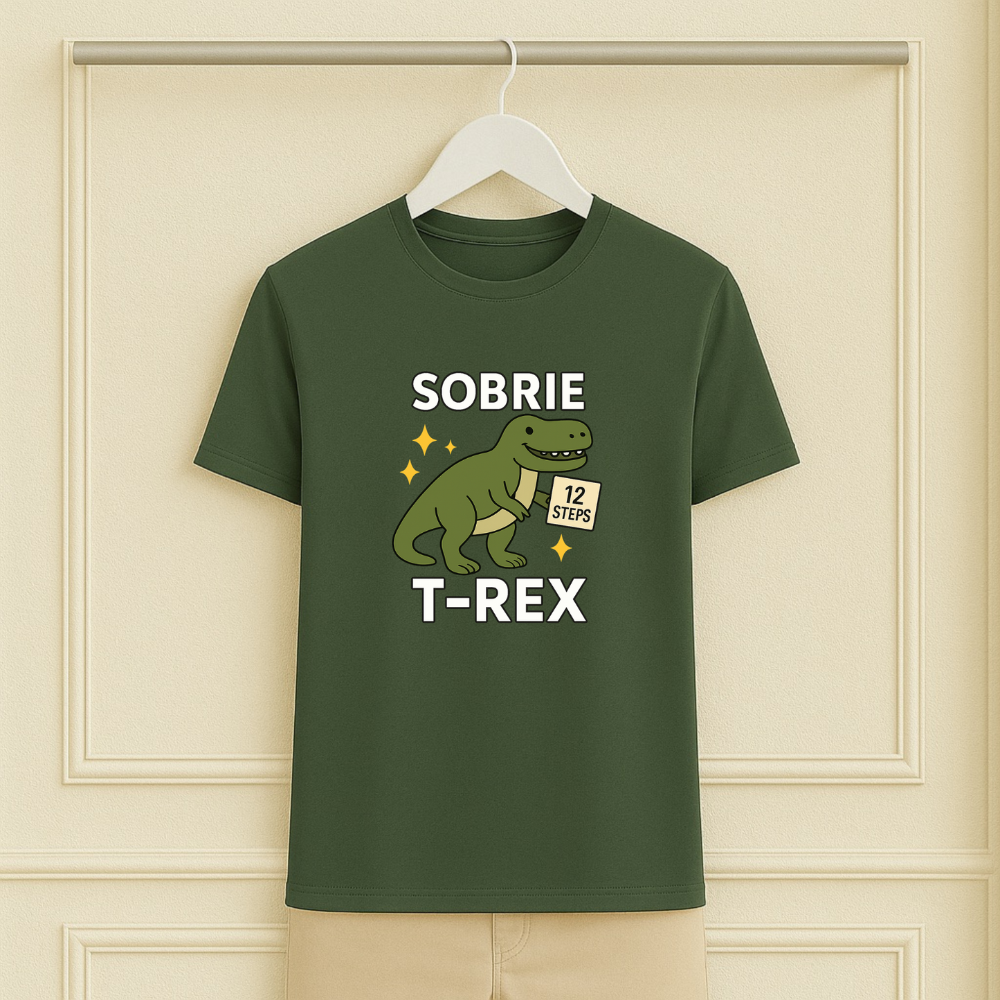 Classic Dino Sobrie T-Rex Sober Tee