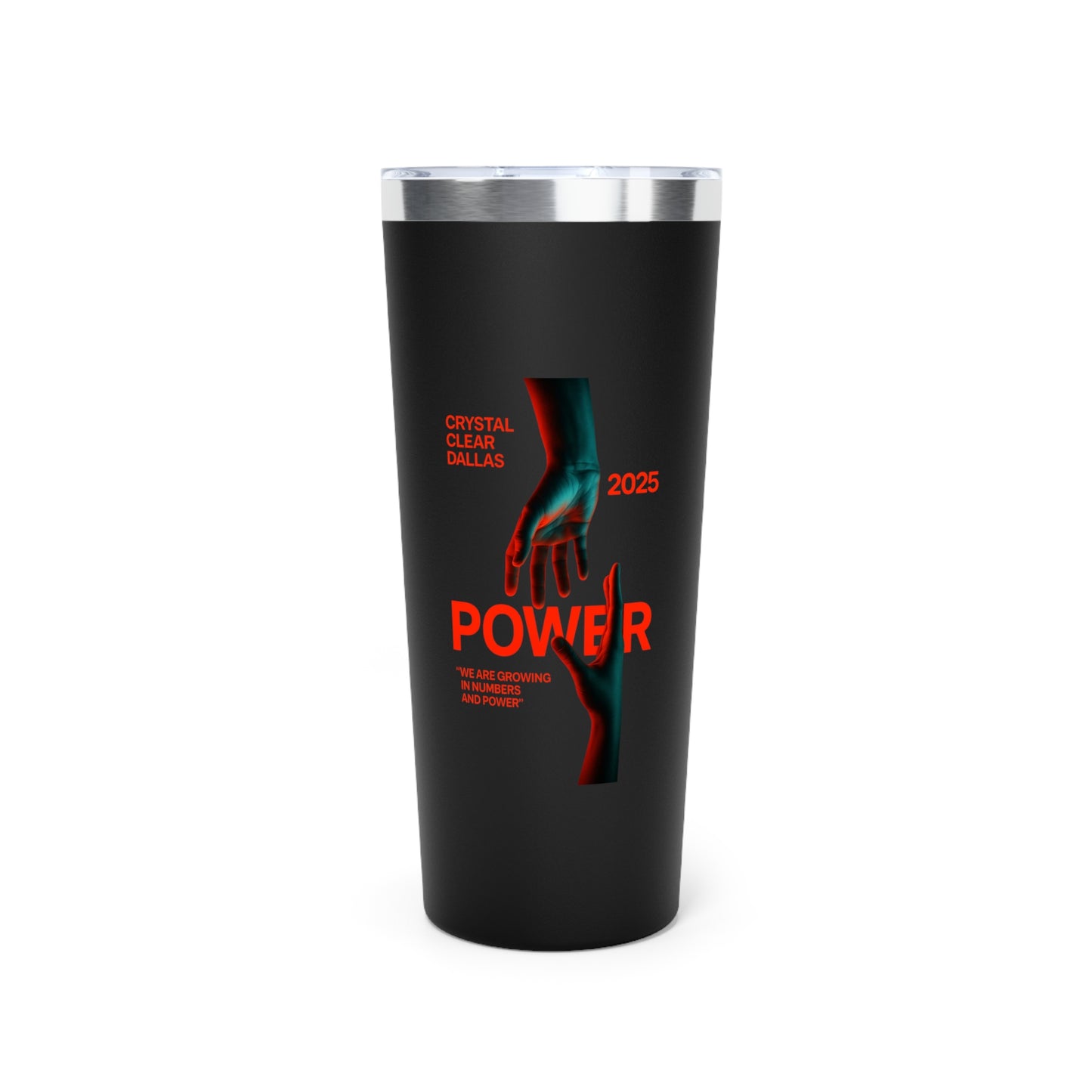 Crystal Clear Dallas 2025 Conference Logo Tumbler