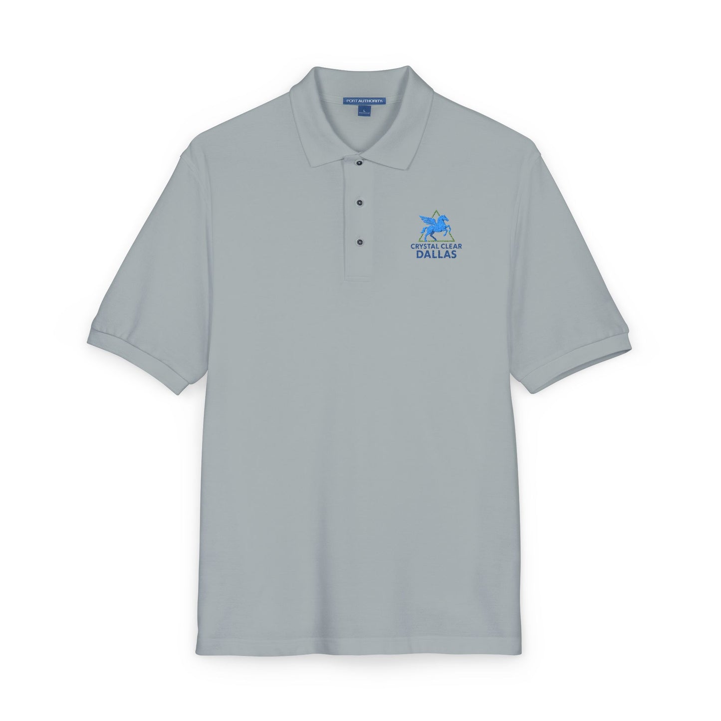 Crystal Clear Dallas Embroidered Logo Polo Shirt
