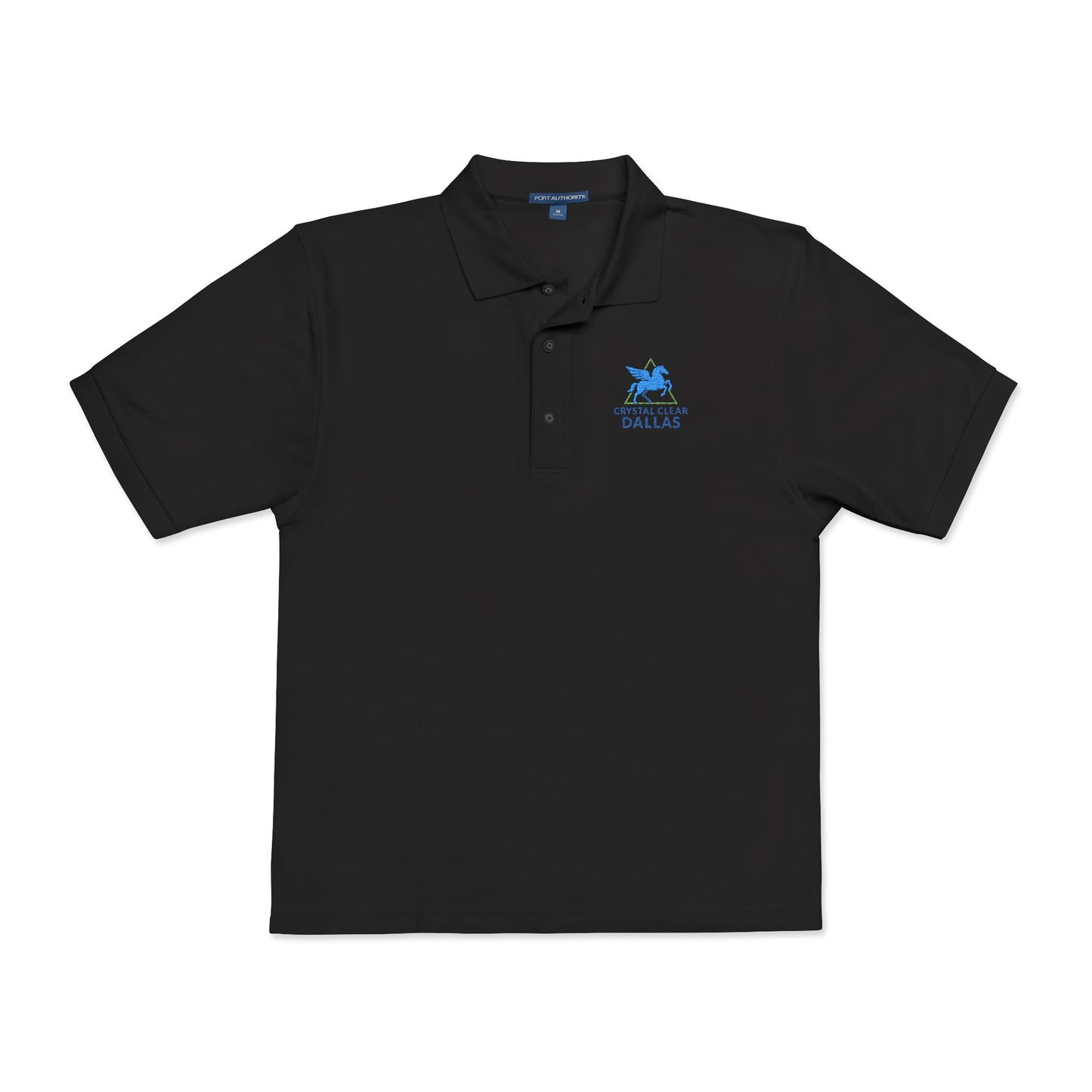 Crystal Clear Dallas Embroidered Logo Polo Shirt