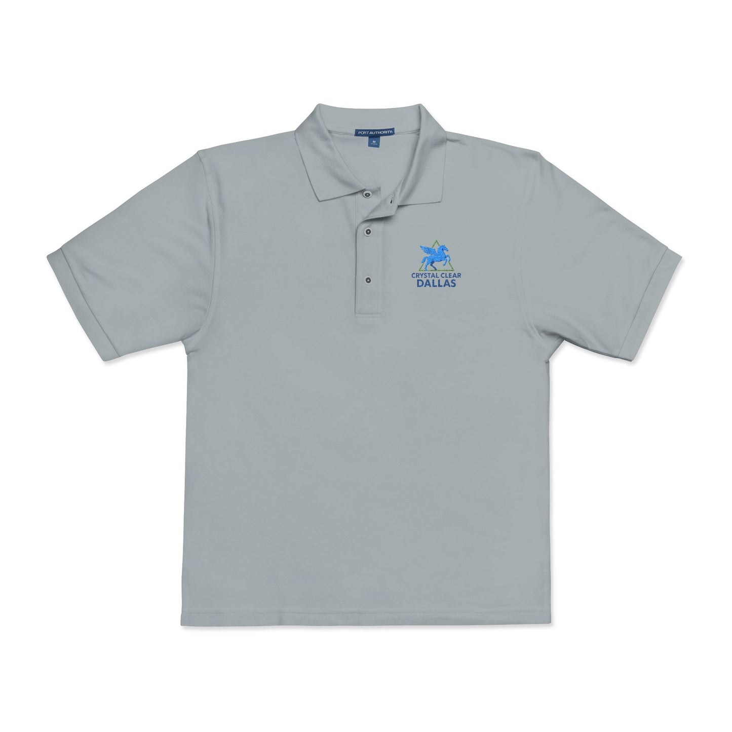 Crystal Clear Dallas Embroidered Logo Polo Shirt