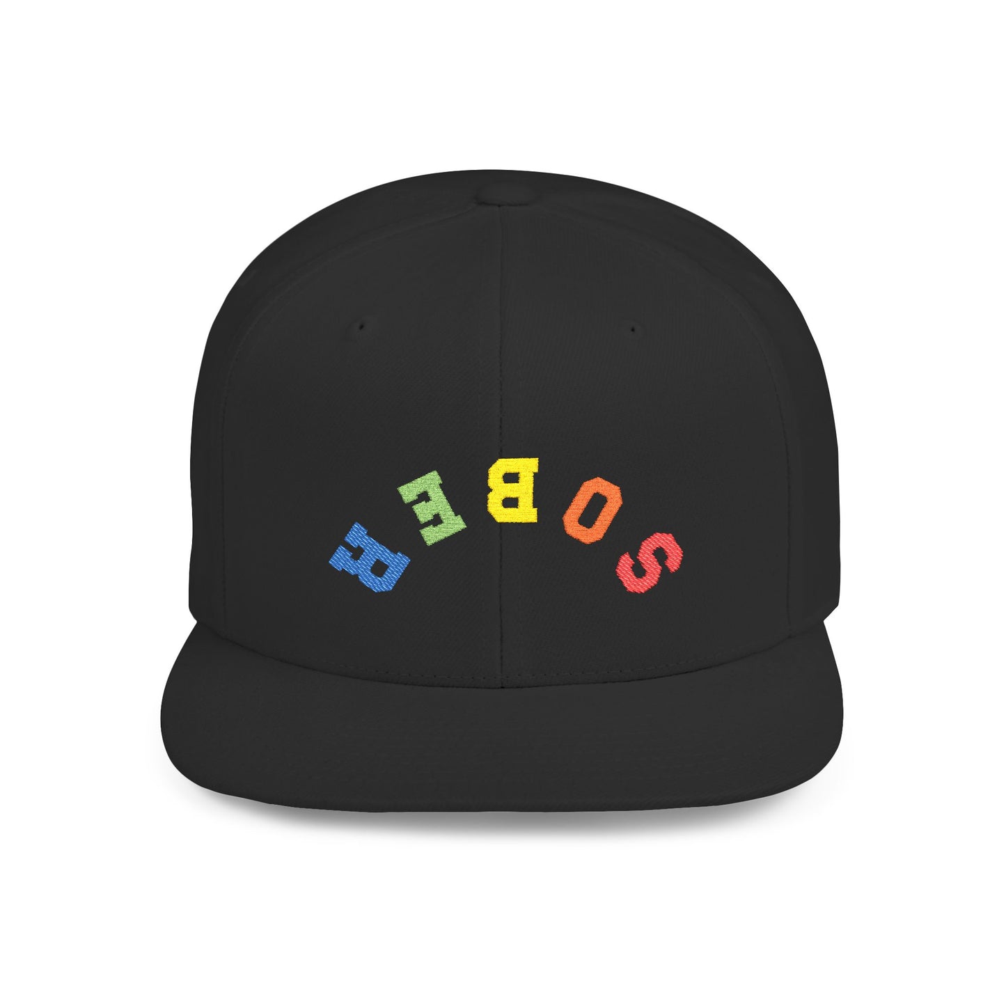 Inverted Sober Flat Bill Snapback