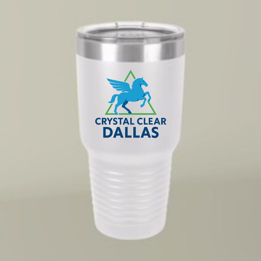 Crystal Clear Dallas Logo Tumbler