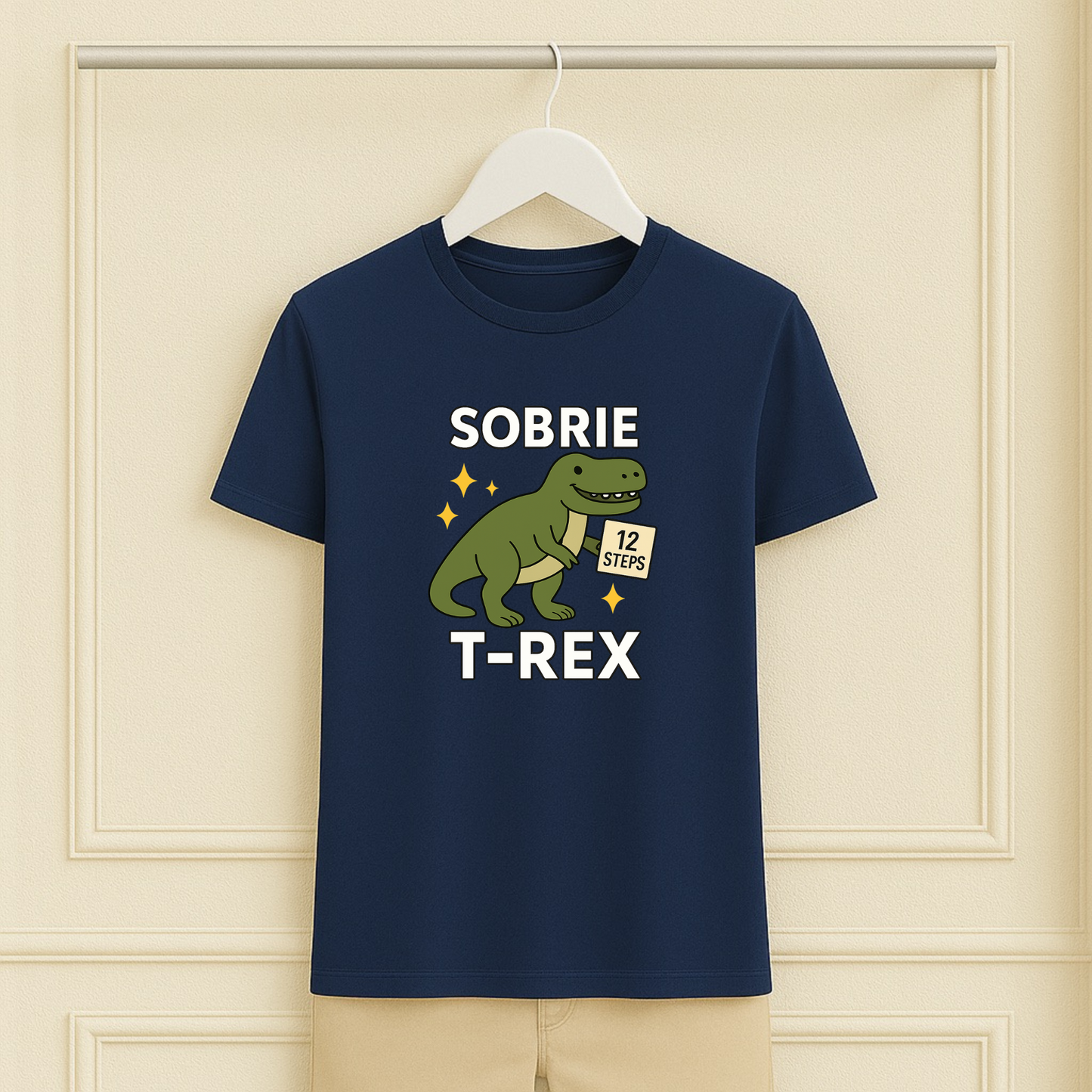 Classic Dino Sobrie T-Rex Sober Tee