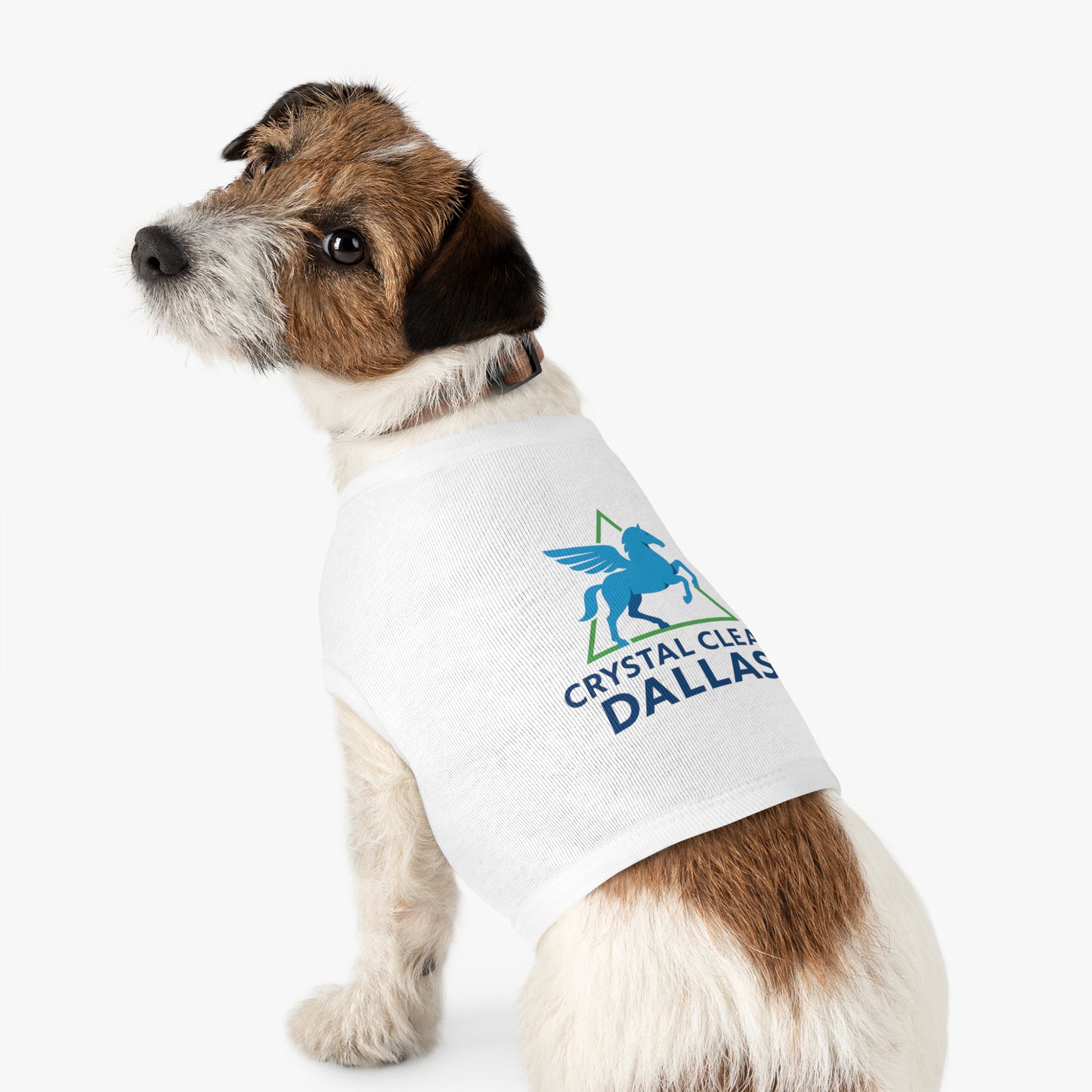 Crystal Clear Dallas Logo Pet Tee