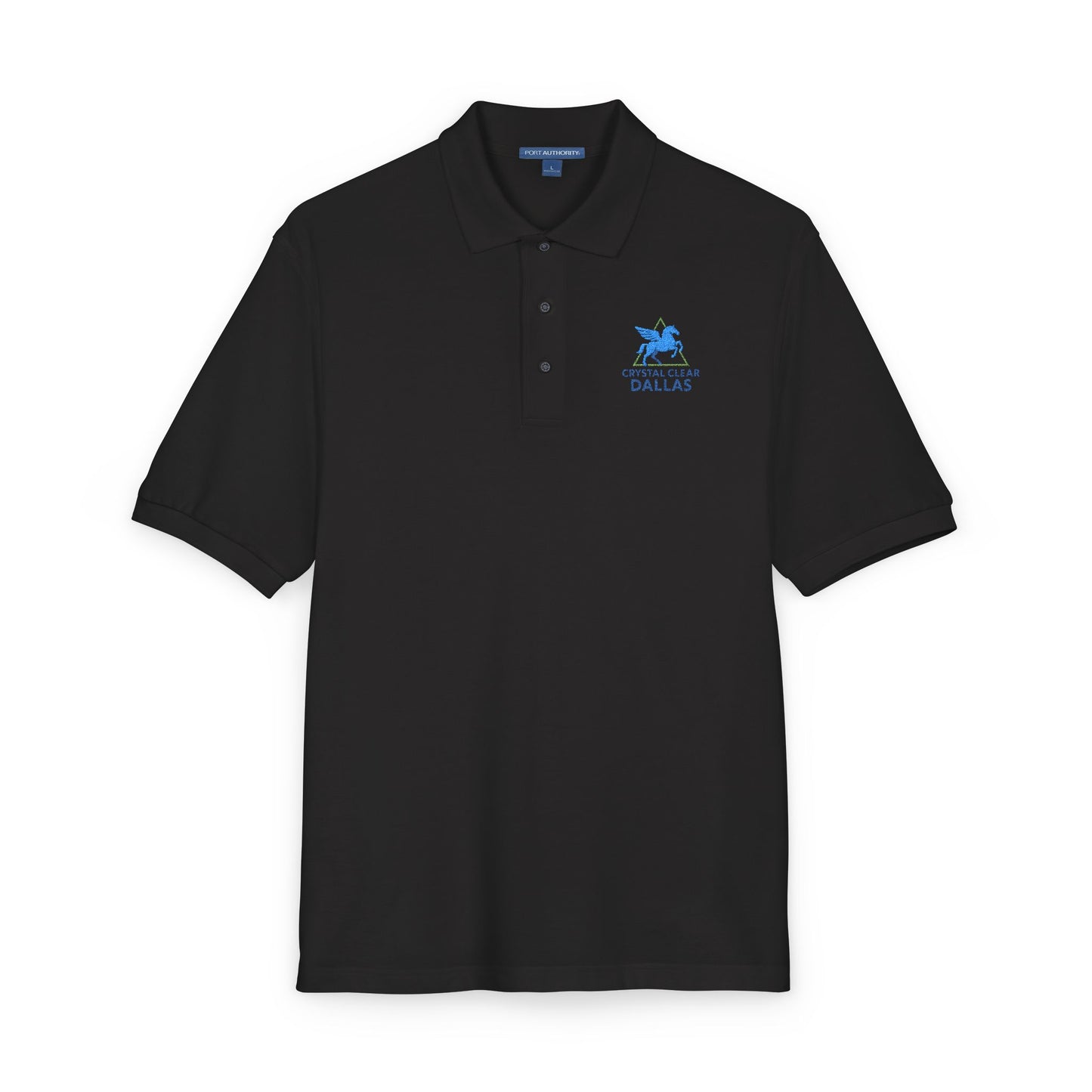 Crystal Clear Dallas Embroidered Logo Polo Shirt