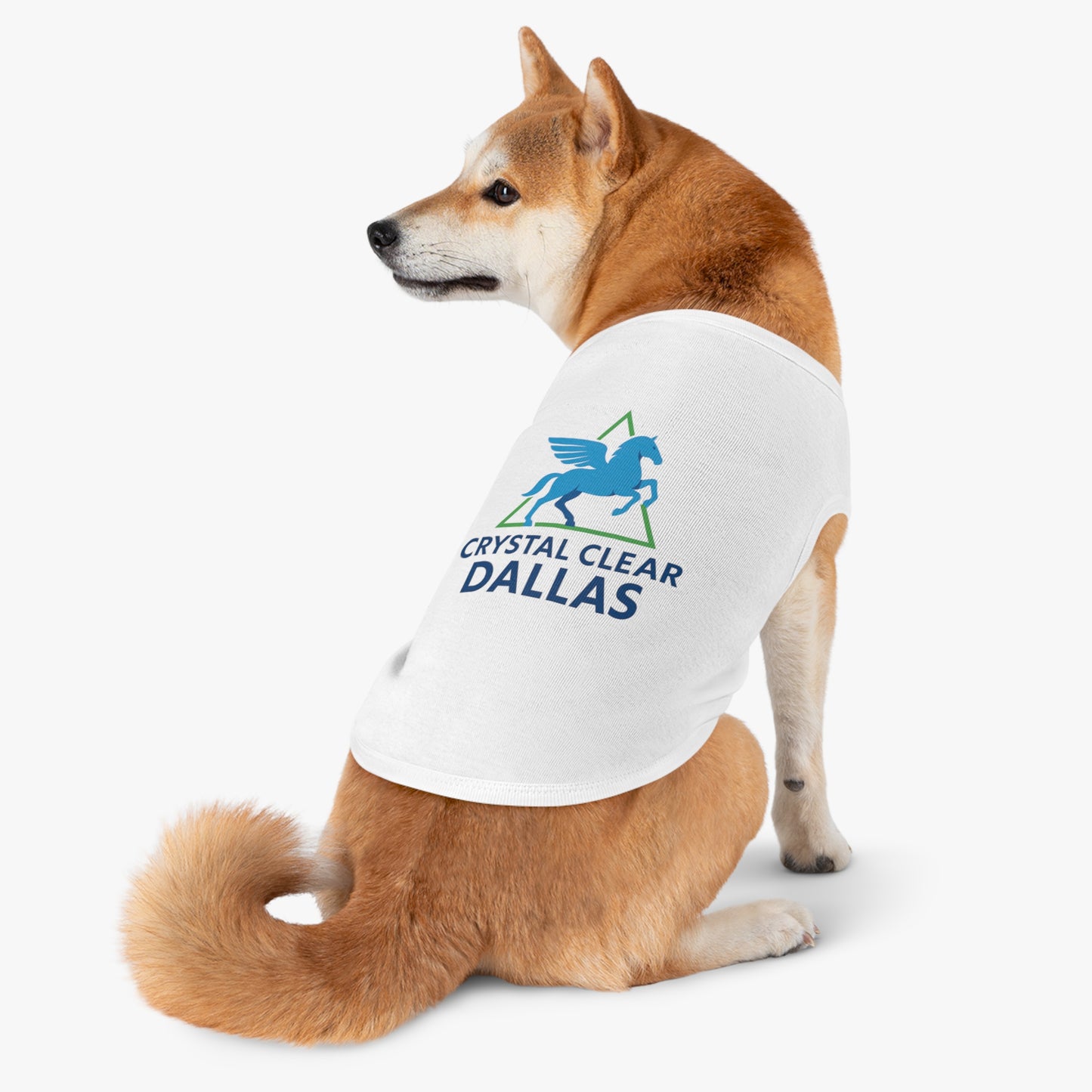 Crystal Clear Dallas Logo Pet Tee