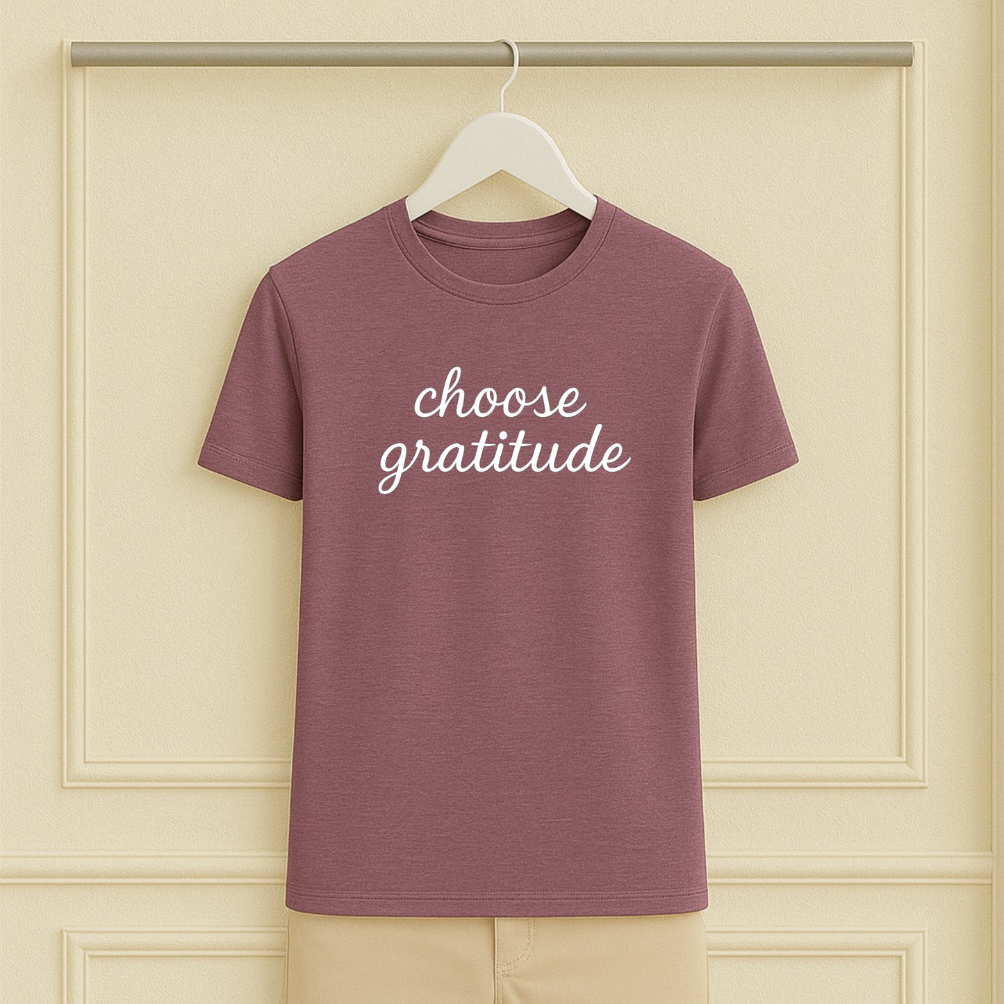 Choose Gratitude Script Tee