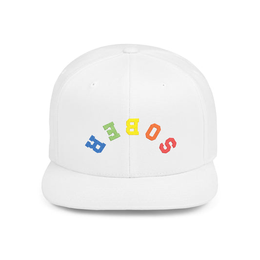 Inverted Sober Flat Bill Snapback