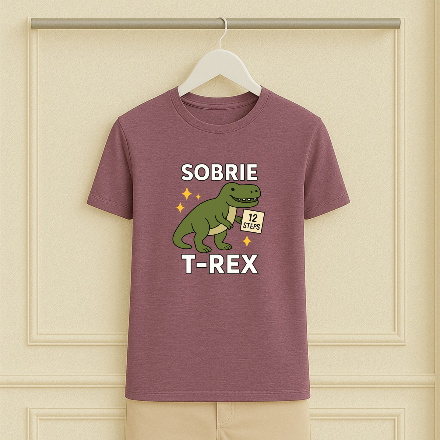 Classic Dino Sobrie T-Rex Sober Tee