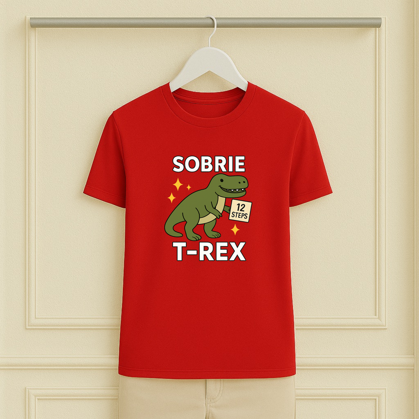 Classic Dino Sobrie T-Rex Sober Tee