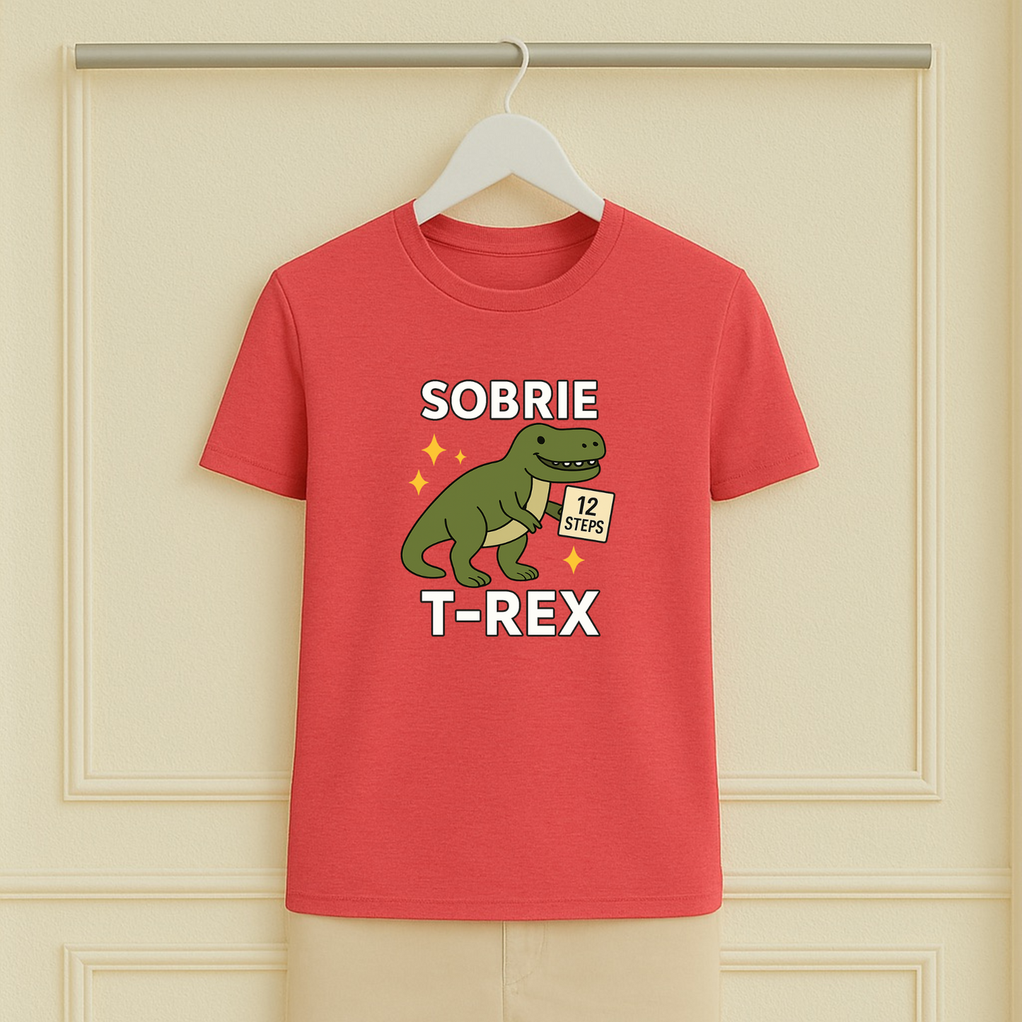 Classic Dino Sobrie T-Rex Sober Tee