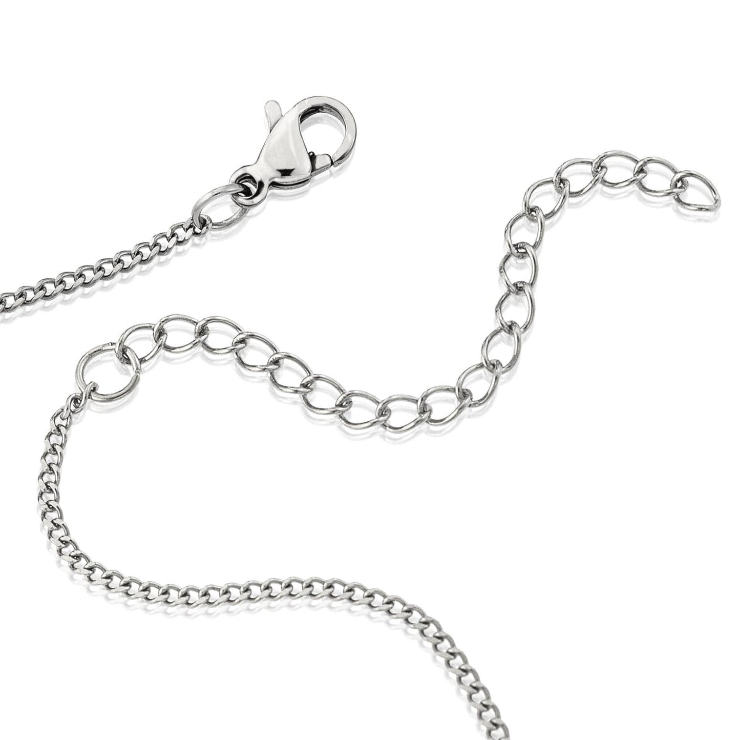 "One Day At A Time" Stainless Steel Dog Tag Necklace