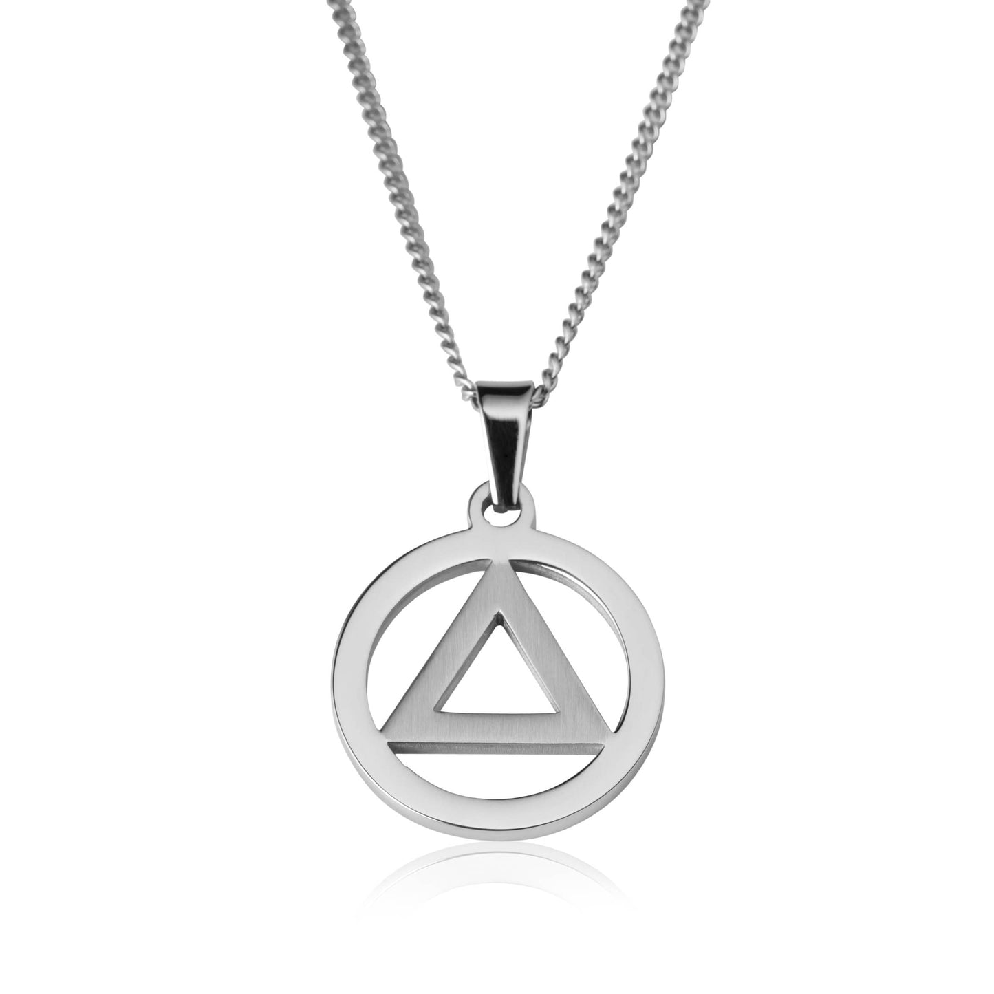 Equilateral Recovery Jewelry 12 Step Recovery Necklace