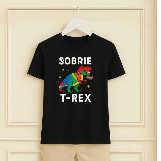 Gay Dino Sobrie T-Rex Sober Tee