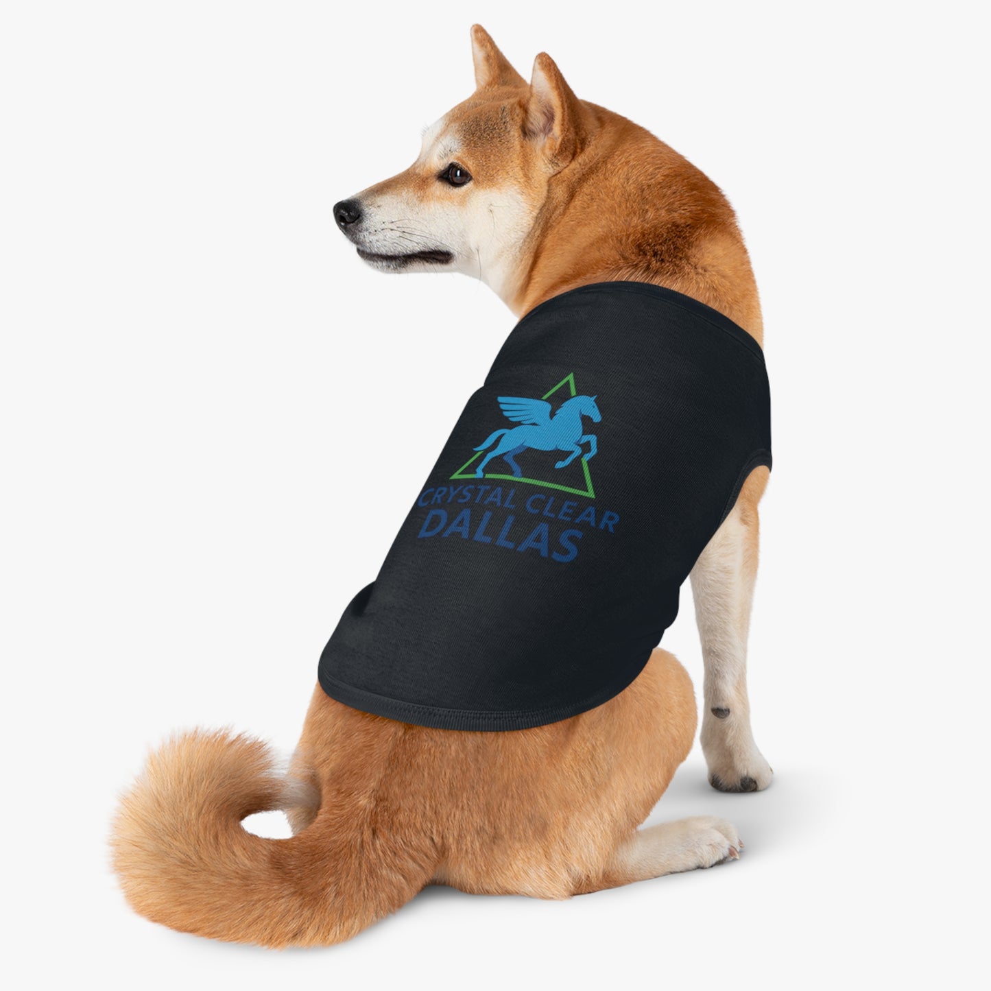 Crystal Clear Dallas Logo Pet Tee