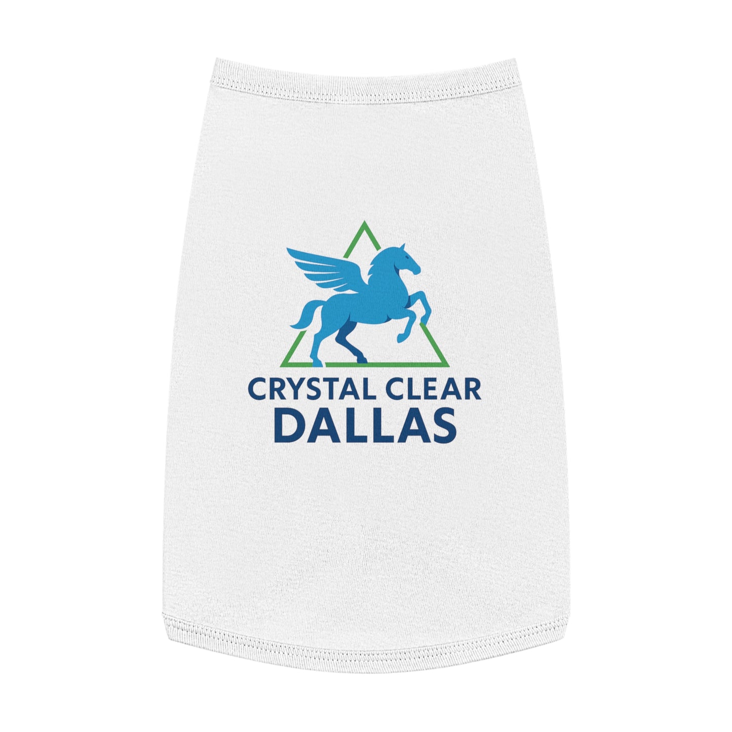 Crystal Clear Dallas Logo Pet Tee