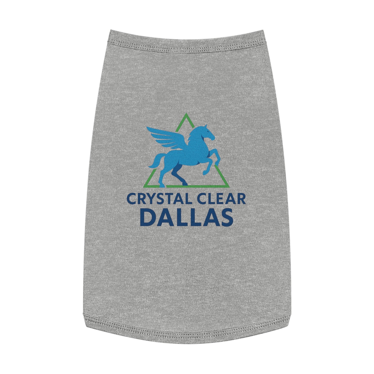 Crystal Clear Dallas Logo Pet Tee