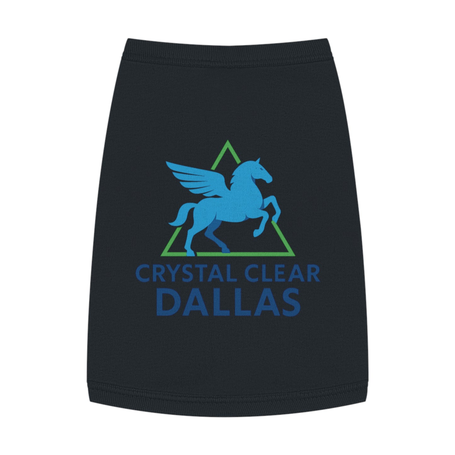 Crystal Clear Dallas Logo Pet Tee