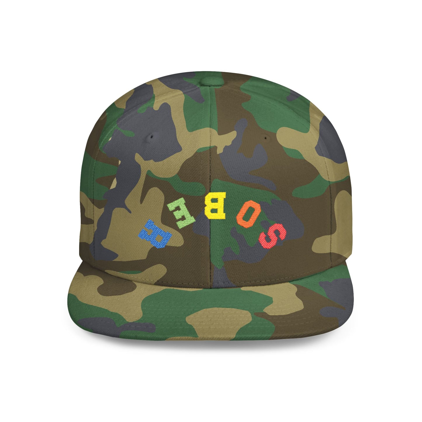 Inverted Sober Flat Bill Snapback