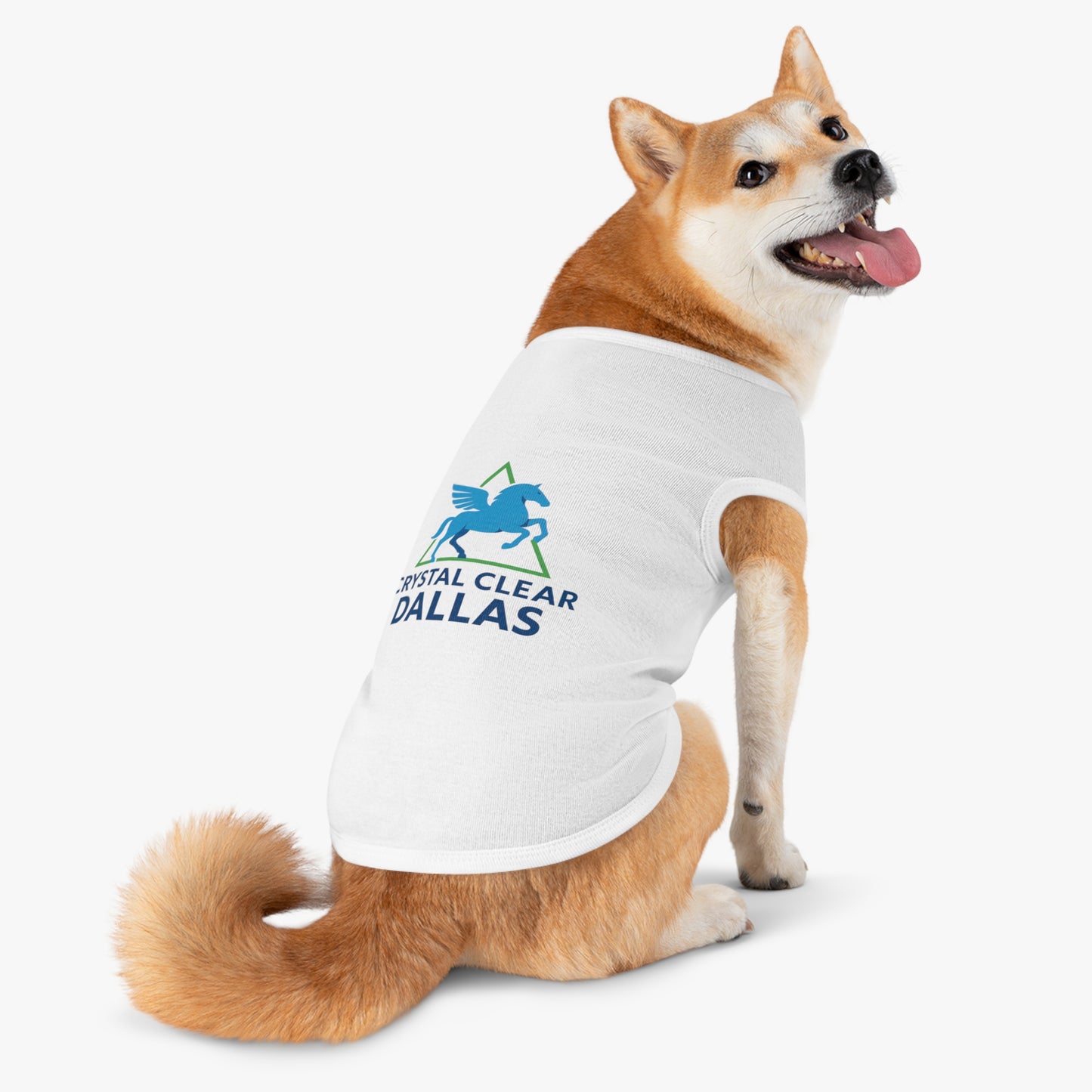 Crystal Clear Dallas Logo Pet Tee