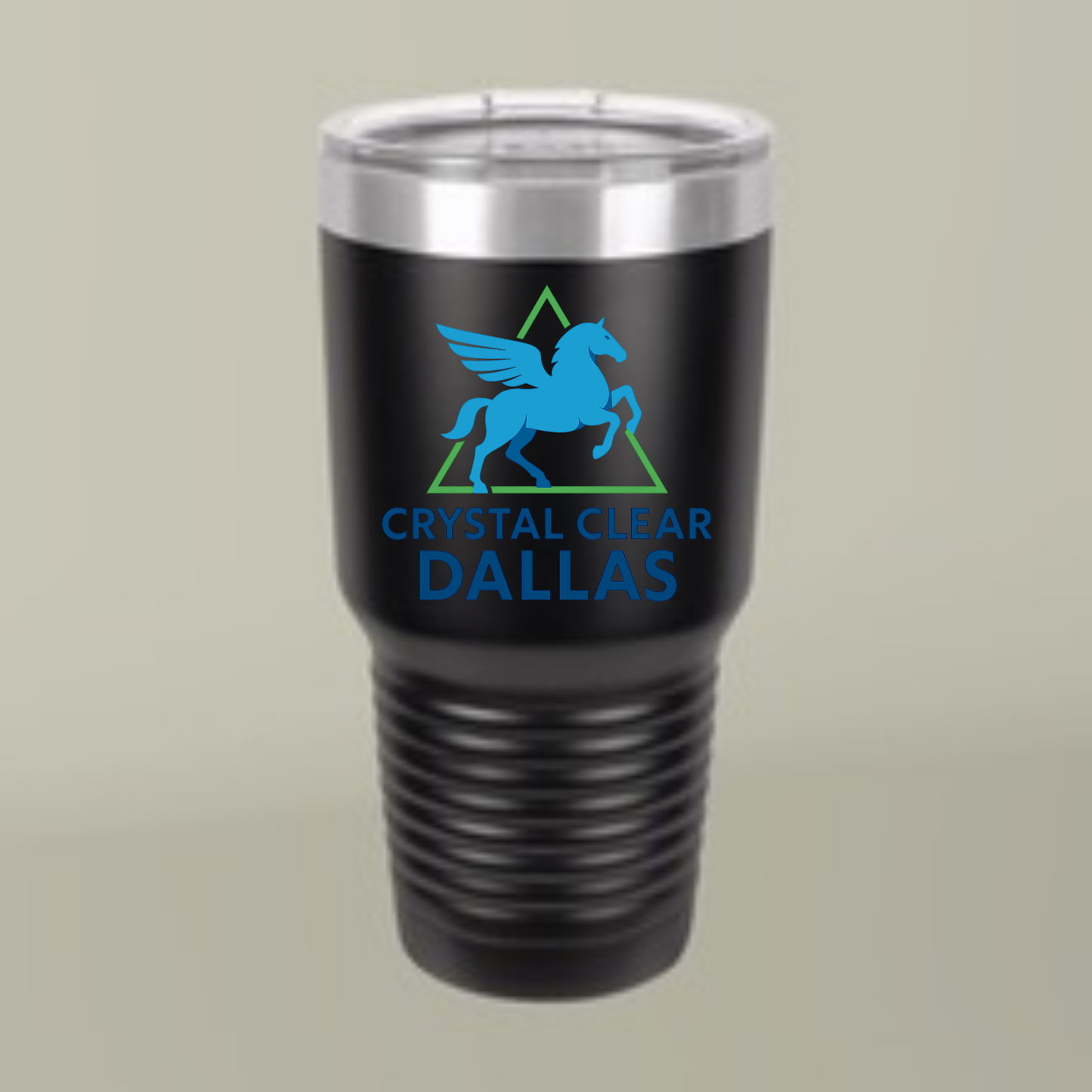 Crystal Clear Dallas Logo Tumbler