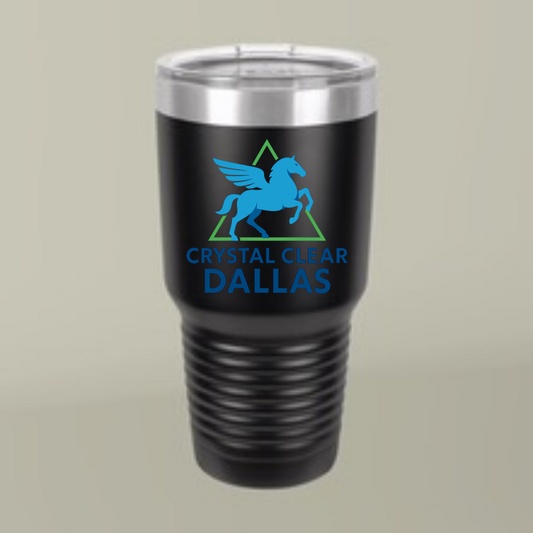 Crystal Clear Dallas Logo Tumbler