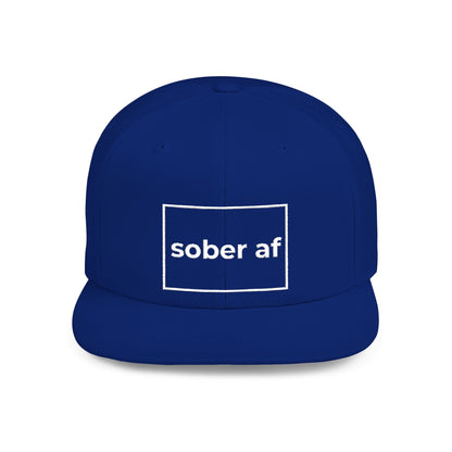 Sober AF Flat Bill Snapback