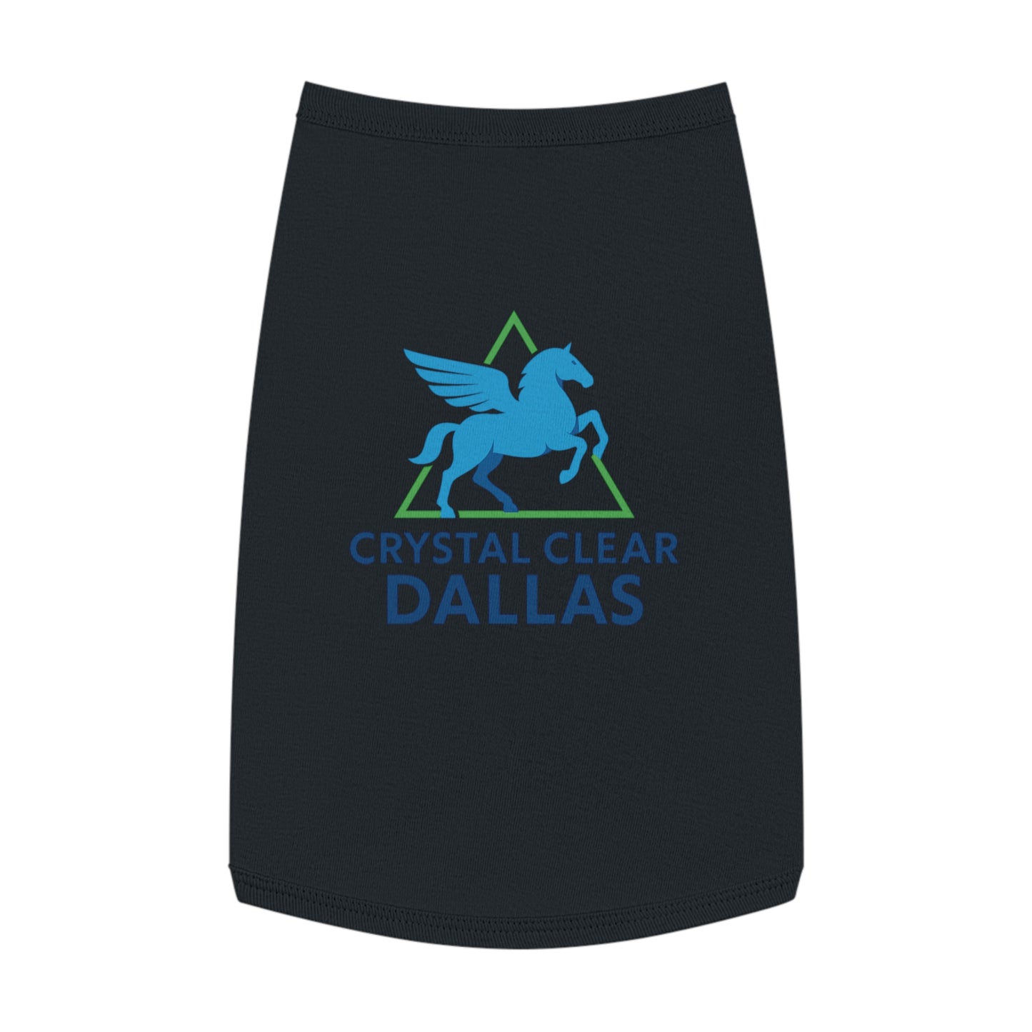 Crystal Clear Dallas Logo Pet Tee