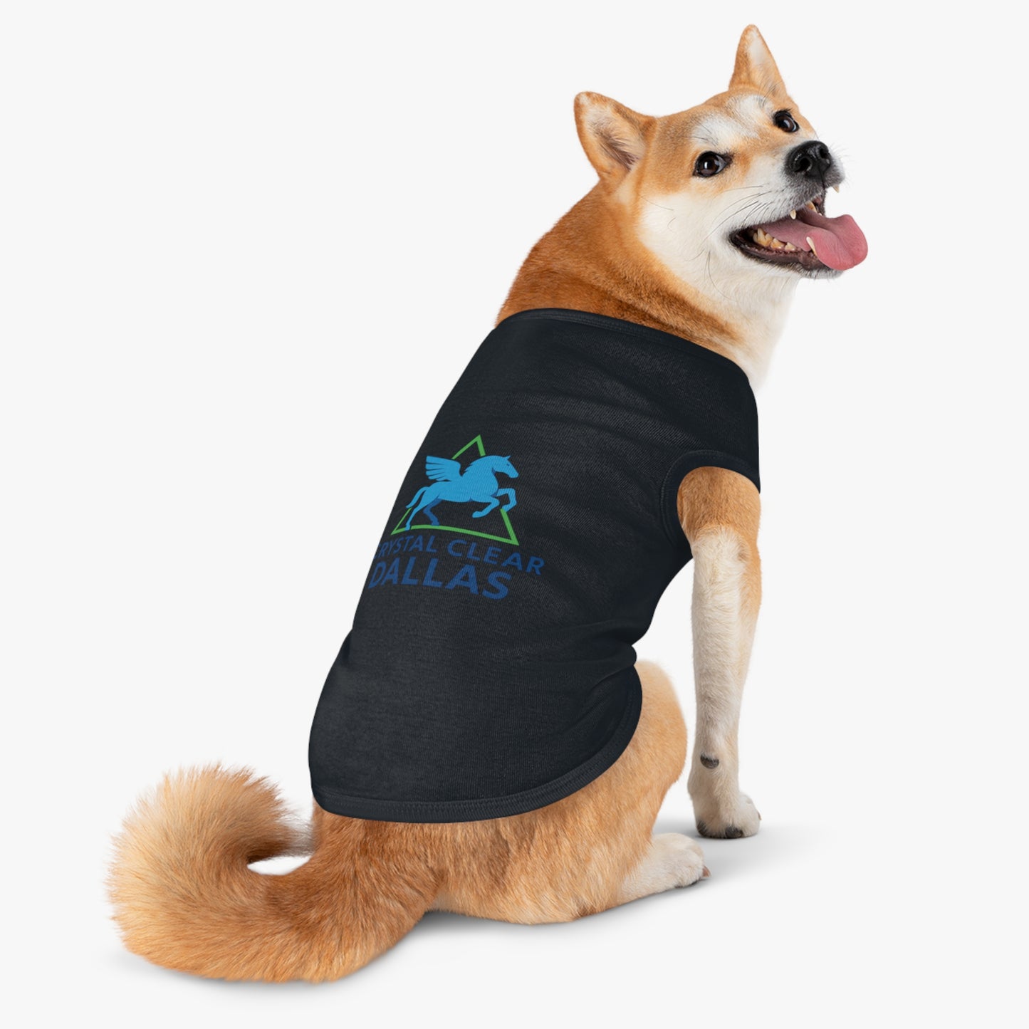 Crystal Clear Dallas Logo Pet Tee