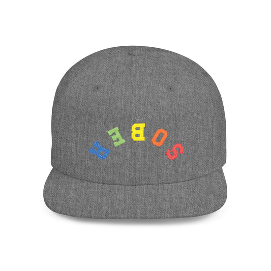 Inverted Sober Flat Bill Snapback