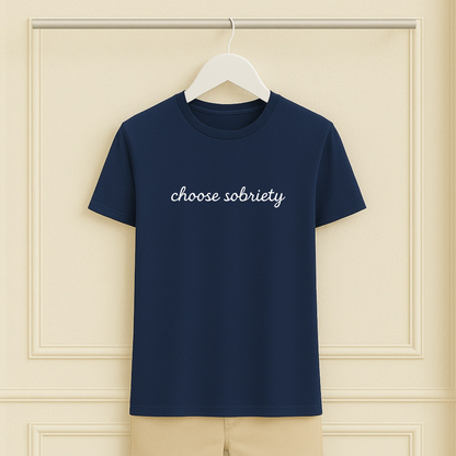 Choose Sobriety Script Tee