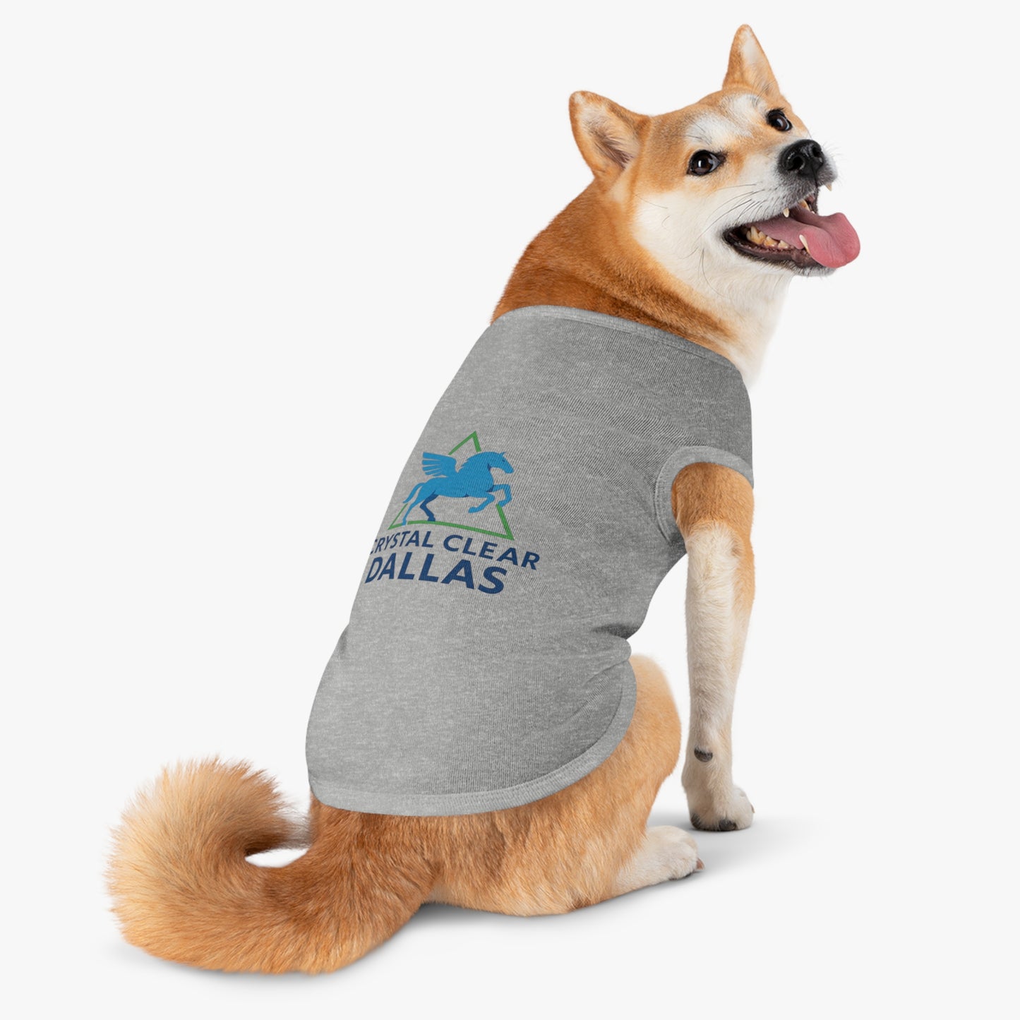 Crystal Clear Dallas Logo Pet Tee