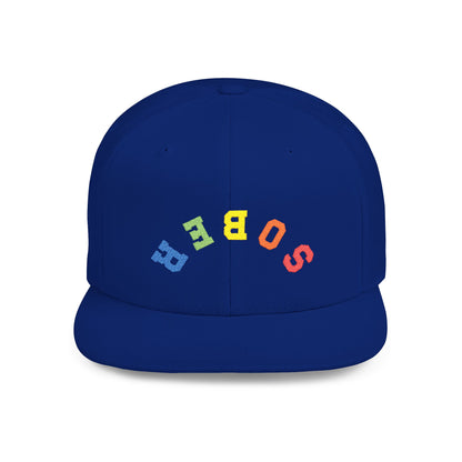 Inverted Sober Flat Bill Snapback