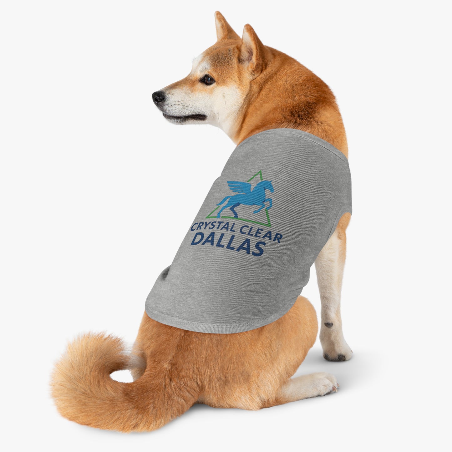 Crystal Clear Dallas Logo Pet Tee
