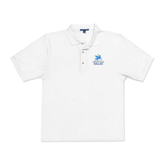 Crystal Clear Dallas Embroidered Logo Polo Shirt