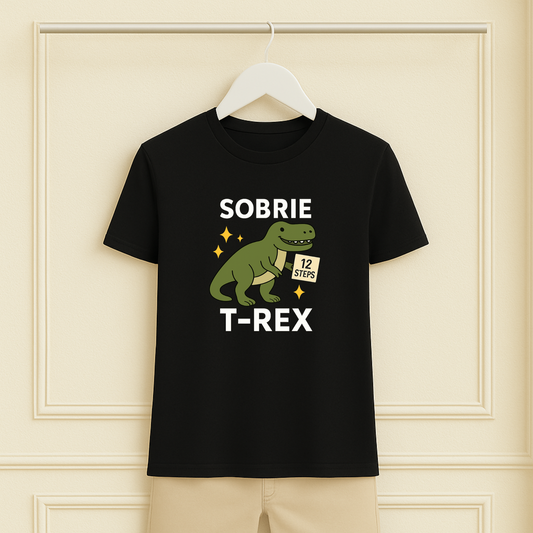 Classic Dino Sobrie T-Rex Sober Tee