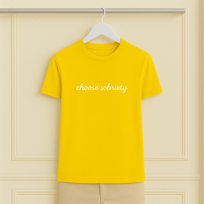 Choose Sobriety Script Tee