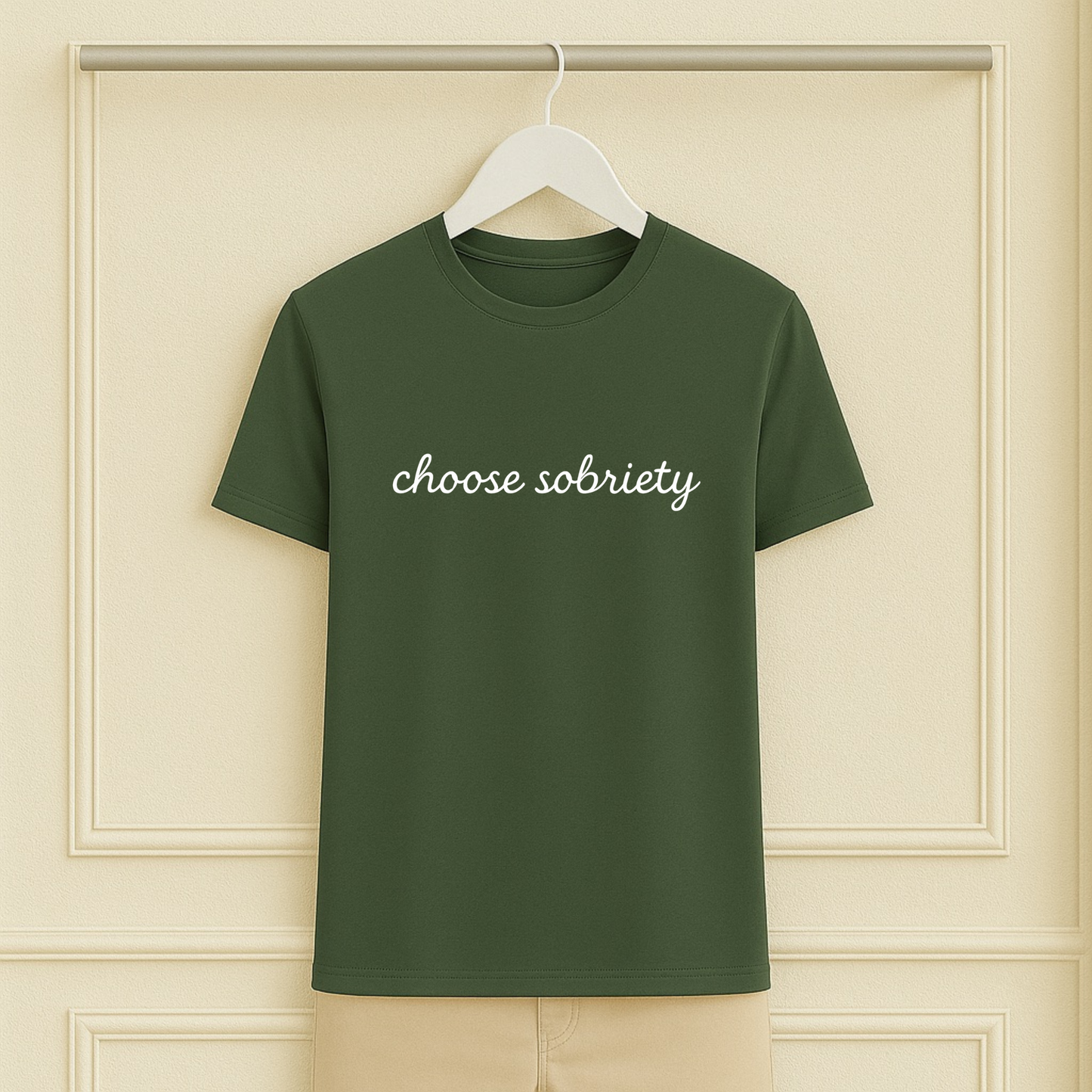 Choose Sobriety Script Tee
