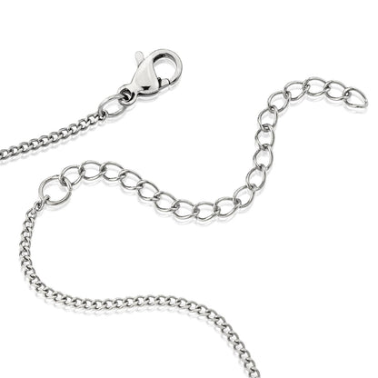 "One Day At A Time" Stainless Steel Dog Tag  Necklace